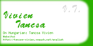 vivien tancsa business card